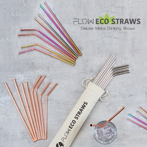 Rainbow Metal Drinking Straws